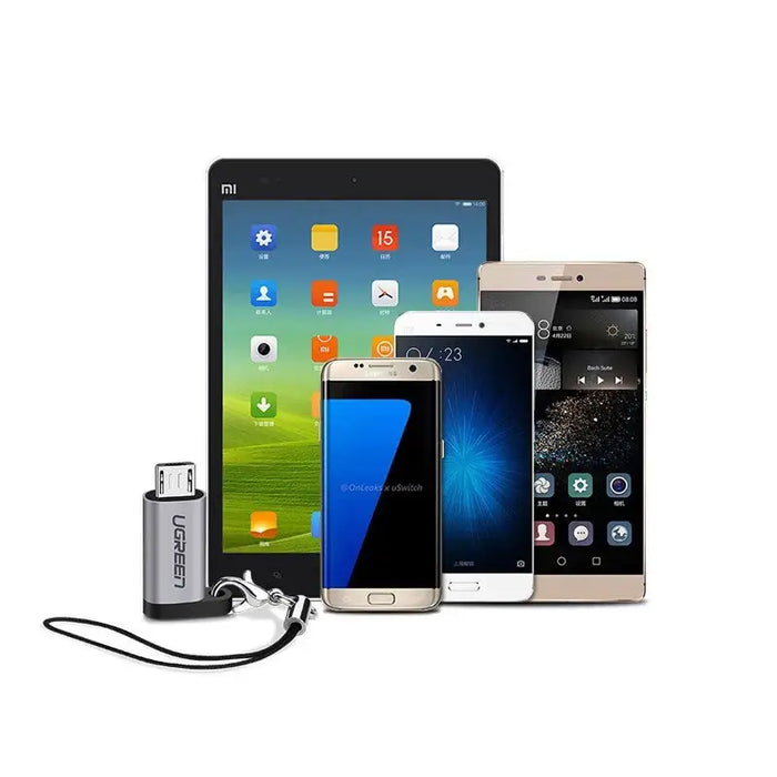 Ugreen adapter USB Type C to micro USB adapter gray (50590) - USB adapters<<<HurtelXML