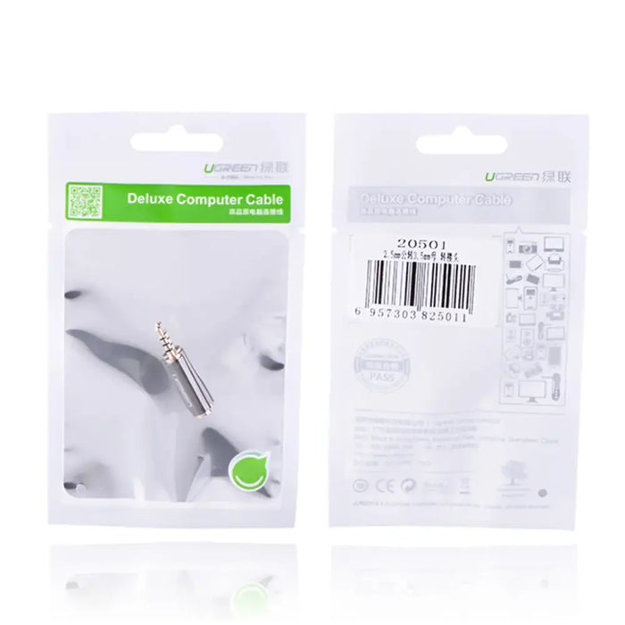 Ugreen audio adapter jack 2.5mm male to jack 3.5mm female black (20501) - Audio adapters<<<HurtelXML