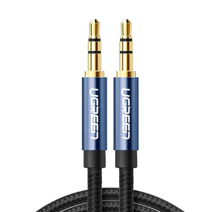 Ugreen AUX audio cable straight minijack 3.5 mm 1.5 m blue (AV112) - Audio cables<<<HurtelXML