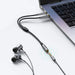 Ugreen AUX splitter cable 3.5 mm mini jack (female) - 2x 3.5 mm mini jack (male - microphone and headphones) silver