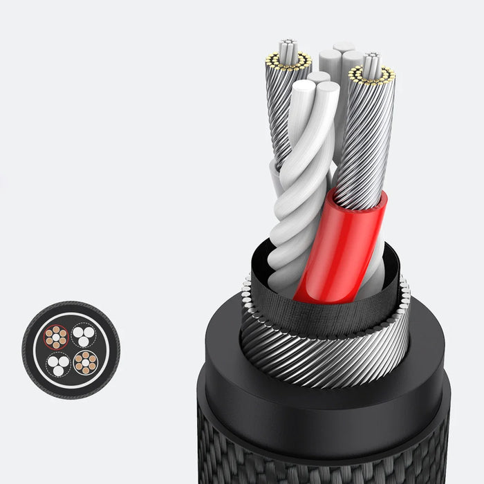 Ugreen AUX splitter for headphones and microphone 1 x male 3.5mm 2 x female 3.5mm 20cm black (AV192 50254) - Audio