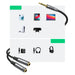 Ugreen AUX splitter for headphones and microphone 1 x male 3.5mm 2 x female 3.5mm 20cm black (AV192 50254) - Audio
