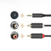 Ugreen AV102 10511 cable 3.5 mm mini jack (male) / 2RCA (male) 1.5m - gray - Audio cables<<<HurtelXML
