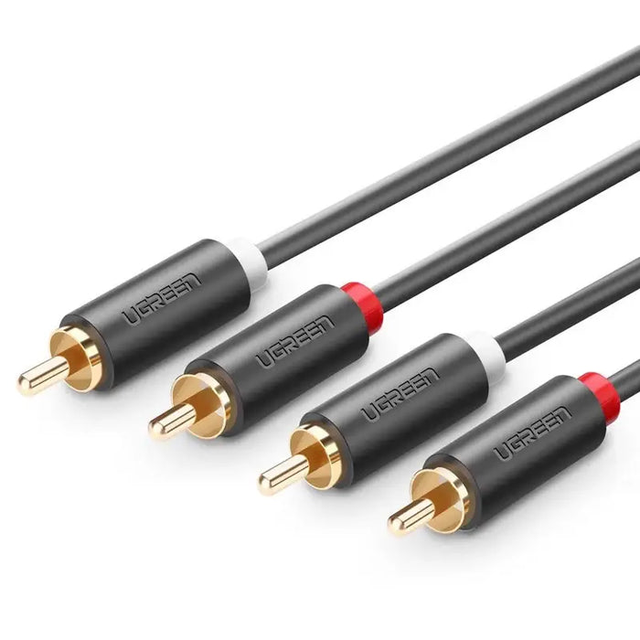 Ugreen AV104 10518 audio cable 2RCA (male) / 2RCA (male) 2m - gray - Audio cables<<<HurtelXML