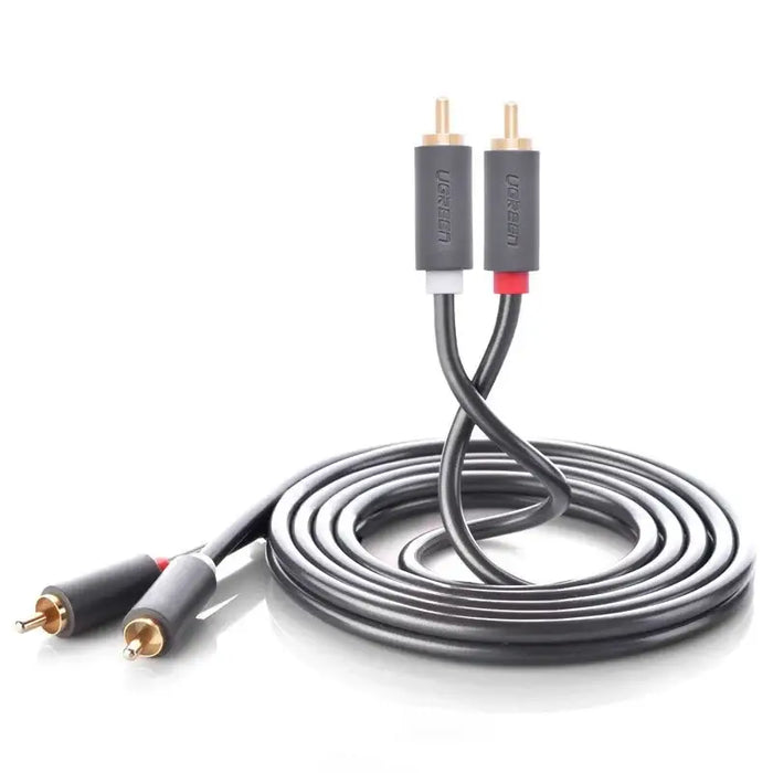 Ugreen AV104 10518 audio cable 2RCA (male) / 2RCA (male) 2m - gray - Audio cables<<<HurtelXML