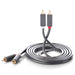 Ugreen AV104 30747 audio cable 2RCA (male) / 2RCA (male) 1m - gray - Audio cables<<<HurtelXML