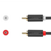 Ugreen AV104 30747 audio cable 2RCA (male) / 2RCA (male) 1m - gray - Audio cables<<<HurtelXML