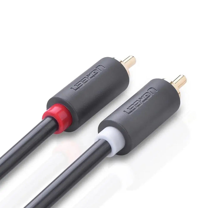 Ugreen AV104 30747 audio cable 2RCA (male) / 2RCA (male) 1m - gray - Audio cables<<<HurtelXML