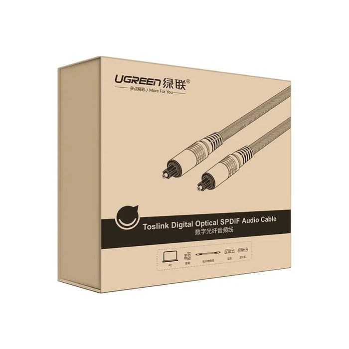 Ugreen AV108 10541 Optical Toslink/SPDIF Cable 3m - Gray - Audio cables<<<HurtelXML