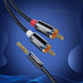 Ugreen AV116 10584 audio mini jack cable 3.5 mm (male) / 2RCA (male) 2m - black - Audio cables<<<HurtelXML