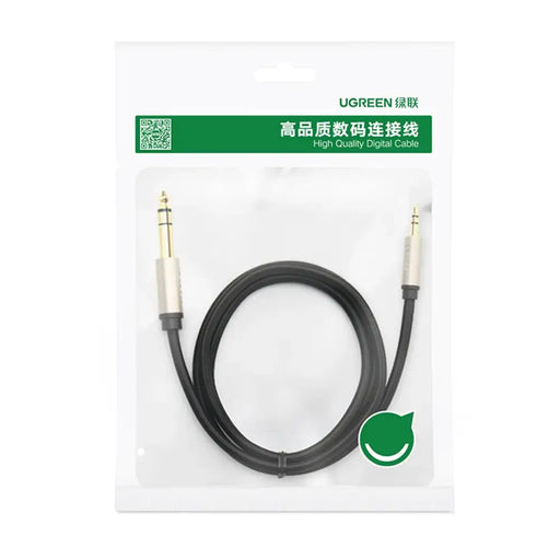 Ugreen AV127 10628 audio TRS cable mini jack 3.5mm / jack 6.35mm 2m - gray - Audio cables<<<HurtelXML