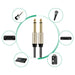Ugreen AV128 10640 mono TS cable 6.35mm jack / 6.35mm jack 5m - gray - Audio cables<<<HurtelXML