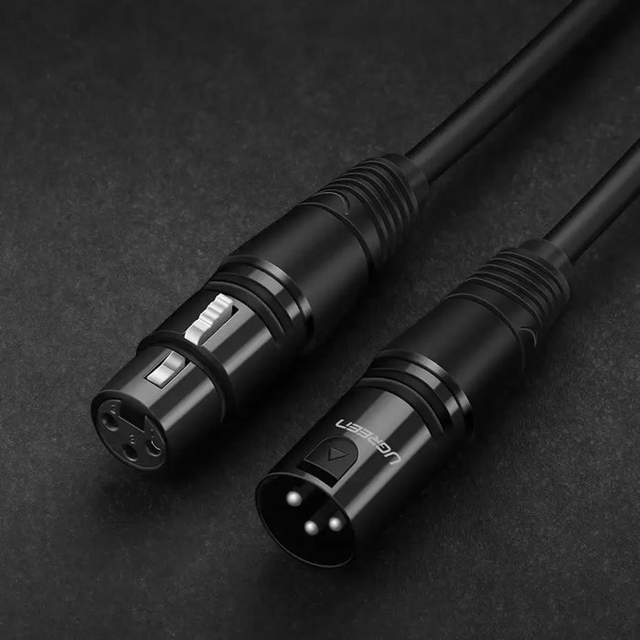 Ugreen AV130 66716 audio XLR (female) - XLR (male) cable for microphone / amplifier 1m - black - Audio