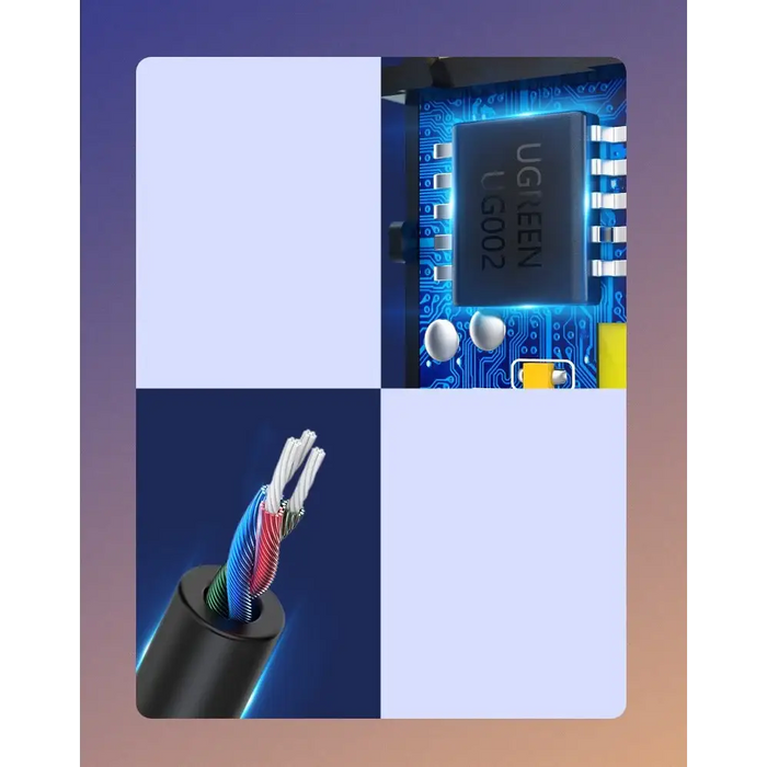 Ugreen Bluetooth 5.3 audio receiver USB cable audio adapter AUX jack black (70601 CM309) - Audio