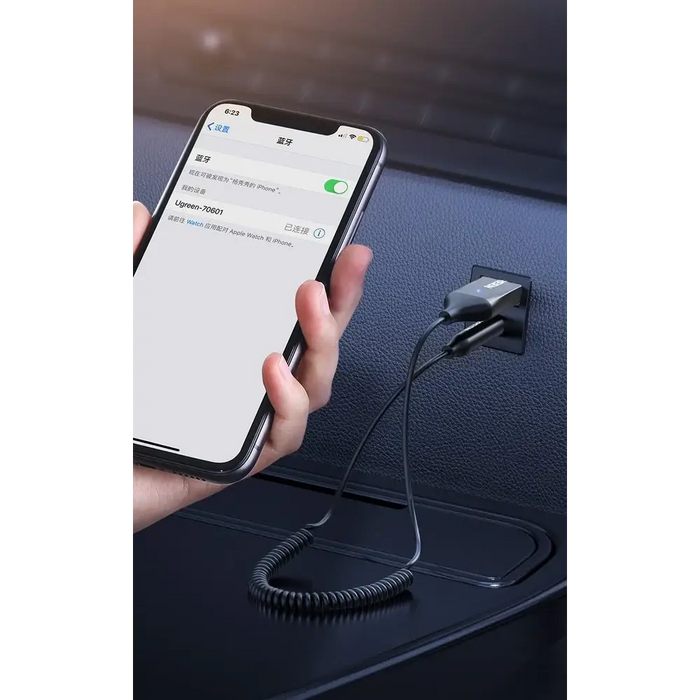 Ugreen Bluetooth 5.3 audio receiver USB cable audio adapter AUX jack black (70601 CM309) - Audio