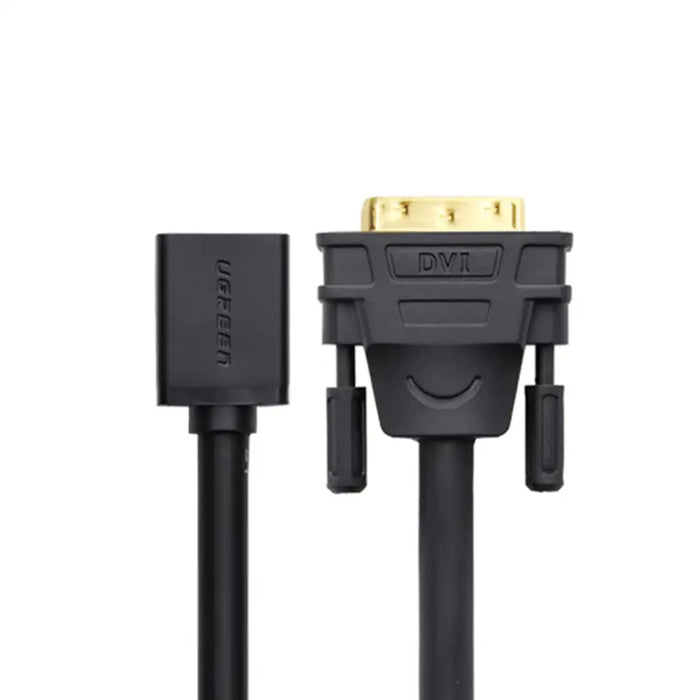 Ugreen cable adapter cable DVI (male) - HDMI (female) 0.15m black (20118) - Video cables<<<HurtelXML