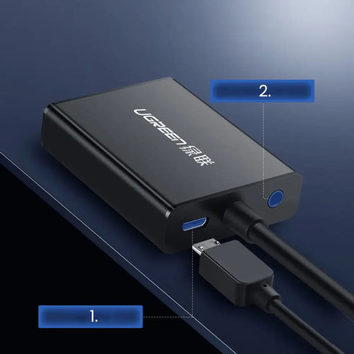 Ugreen cable adapter cable HDMI (male) - VGA (female) black (MM102) - Video adapters<<<HurtelXML