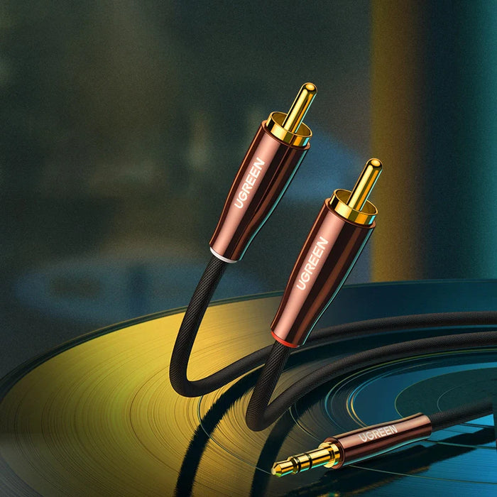 Ugreen cable audio cable 3.5 mm mini jack (male) - 2RCA (male) 2m copper (AV170) - Audio cables<<<HurtelXML