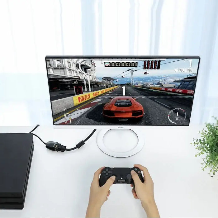 Ugreen Cable Cord Adapter Unidirectional HDMI (Male) to VGA (Female) FHD Black (MM105 40253) - Video