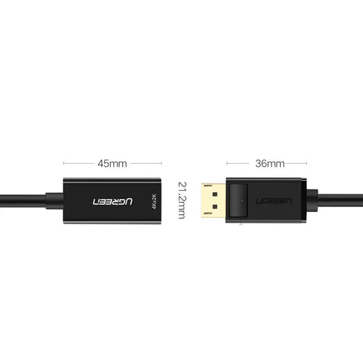 Ugreen Cable Cable from DisplayPort (Male) to HDMI (Female) (Unidirectional) 1080P 60Hz 12bit Black (40362) - Video