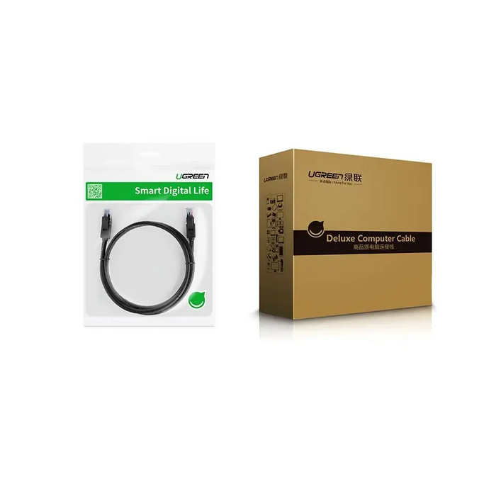 Ugreen cable internet network cable Ethernet patchcord RJ45 Cat 6 UTP 1000Mbps 10m black (20164) - Network