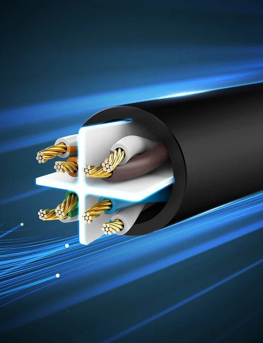 Ugreen cable internet network cable Ethernet patchcord RJ45 Cat 6 UTP 1000Mbps 2m black (20160) - Network