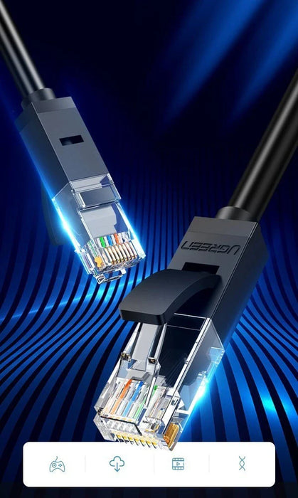 Ugreen cable internet network cable Ethernet patchcord RJ45 Cat 6 UTP 1000Mbps 2m black (20160) - Network