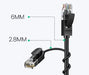 Ugreen cable internet network cable Ethernet patchcord RJ45 Cat 6A UTP 1000Mbps 3m black (70653) - Network