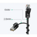 Ugreen cable internet network cable Ethernet patchcord RJ45 Cat 6A UTP 1000Mbps 10m black (70656) - Network
