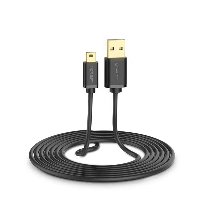 Ugreen cable USB - mini USB 480 Mbps 1 m black (US132 10355) - Cell phone cables<<<HurtelXML&&&USB