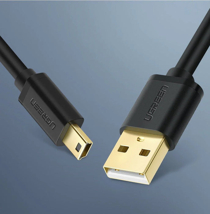 Ugreen cable USB - mini USB cable 480 Mbps 2 m black (US132 30472) - Cell phone cables<<<HurtelXML&&&USB