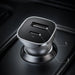Ugreen Car Charger USB Type C / USB 24W Power Delivery Quick Charge Gray (30780) - Cell phone USB charger<<<HurtelXML