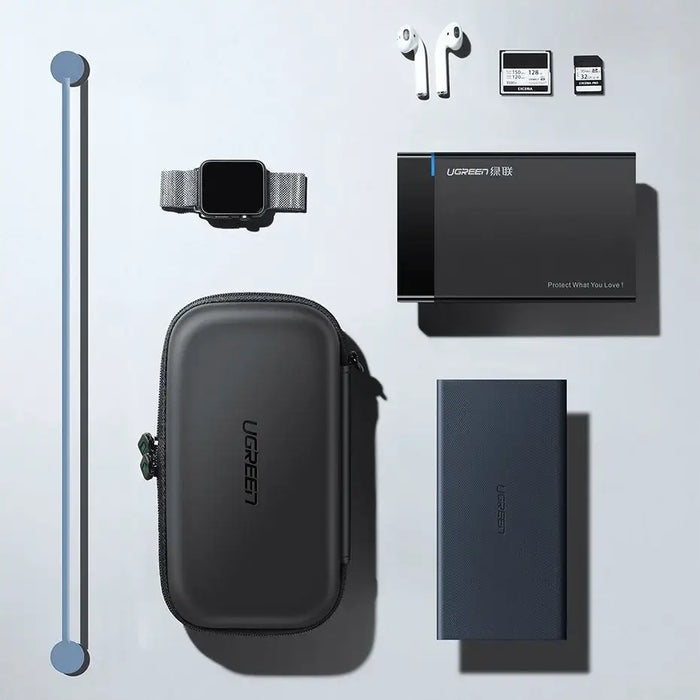 Ugreen case box for HDD and accessories 18 x 9.5 x 5.5 cm black (50274) - Disk cases and accessories<<<HurtelXML