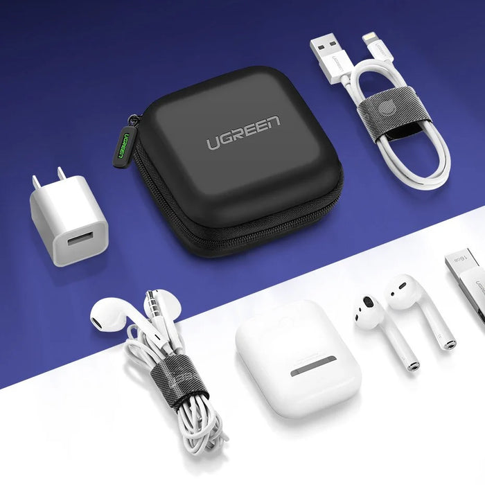 Ugreen case for headphones 8 cm x 8 cm black (40816) - Disk cases and accessories<<<HurtelXML&&&Cases