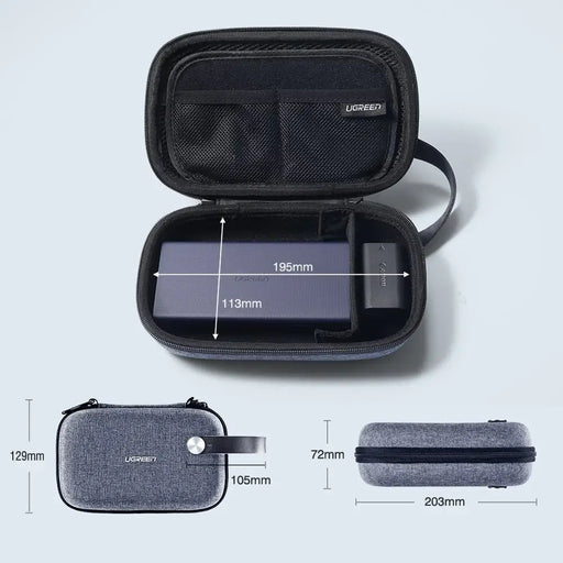Ugreen case HDD SSD box accessories 20.3 x 12.9 x 7.2 cm gray (50903 LP152) - Disk cases and accessories<<<HurtelXML