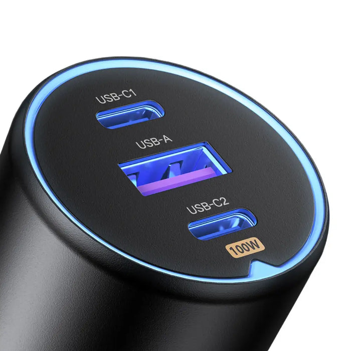 Ugreen CD293 car charger 2x USB-C PD and 1x USB-A 130W - black - Cell phone USB charger<<<HurtelXML