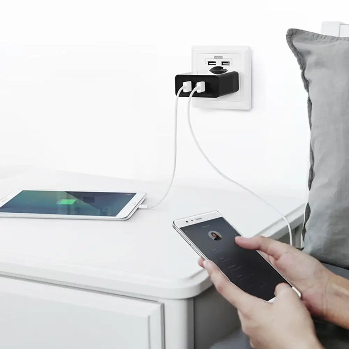 Ugreen charger 2xUSB-A 36W QC3.0 black (CD161) - Cell phone USB charger<<<HurtelXML