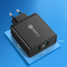 Ugreen charger 2xUSB-A 36W QC3.0 black (CD161) - Cell phone USB charger<<<HurtelXML