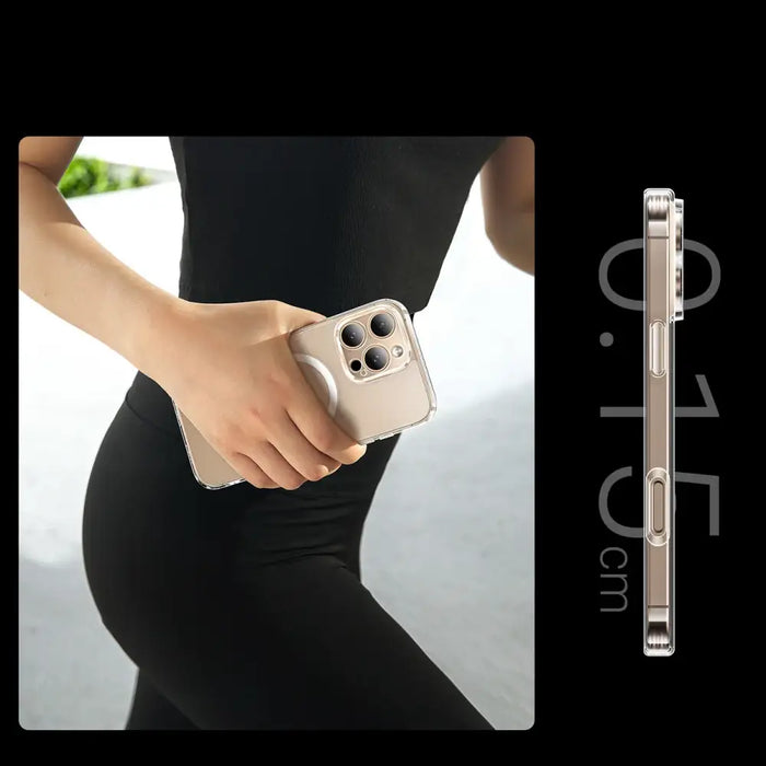 Ugreen Classy Clear Magnetic Case for iPhone 16 Pro Max - Transparent - Cell phone cases and covers<<<HurtelXML