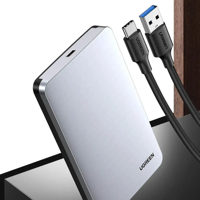 Ugreen CM300 70498 bay for 2.5’’ SATA 3.0 6Gbps hard drive - gray + USB-C - USB-A cable 0.5m - Disk adapters<<<HurtelXML
