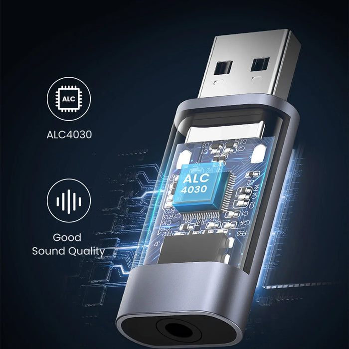 Ugreen CM383 audio adapter - gray - USB adapters<<<HurtelXML