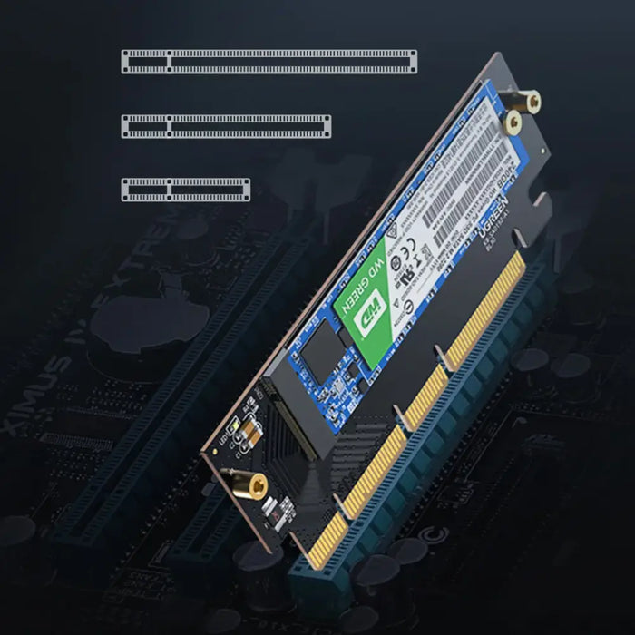 Ugreen CM465 PCIe 4.0 x4 to M.2 NVMe M-Key Expansion Card - Black - Disk adapters<<<HurtelXML
