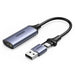 Ugreen CM489 40189 HDMI Adapter (Female) - USB-A / USB-C (Male) - Gray - USB adapters<<<HurtelXML