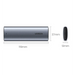 Ugreen CM578 15512 enclosure for M.2 NVMe 10Gbps drive - black + USB-C / USB-A cable + USB-C / USB-C cable - Disk