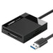 Ugreen CR125 30231 SD / micro SD / CF / MS memory card reader with USB 3.0 cable 0.5m - black - Flash card