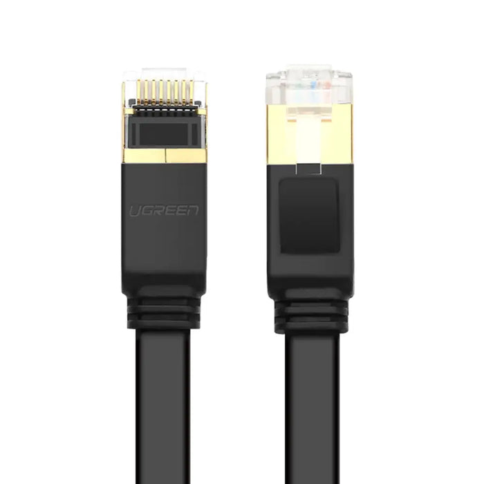 Ugreen Ethernet patch cord U/FTP Cat. 7 10Gb/s flat 0.5m black (NW106) - Network cables<<<HurtelXML
