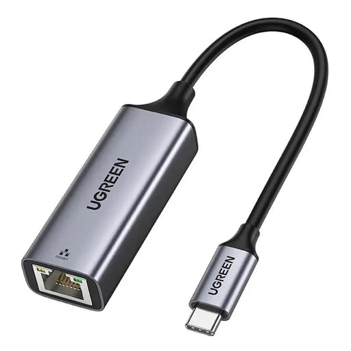 Ugreen external network adapter RJ45 - USB Type C (1000 Mbps / 1 Gbps) Gigabit Ethernet gray (CM199) - USB