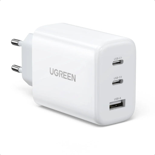 Ugreen fast charger 2x USB Type C / USB 65W PD3.0 QC3.0/4.0+ white (CD275) - Cell phone USB