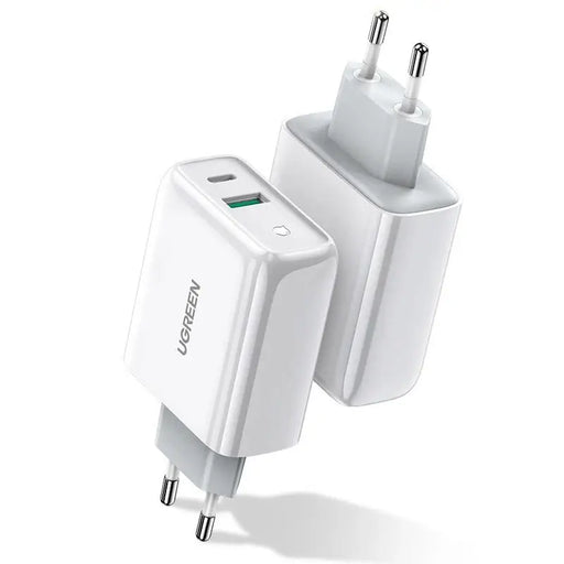 Ugreen Fast USB Type C / USB Wall Charger 36 W Quick Charge 4.0 Power Delivery white (60468 CD170) - Cell phone USB