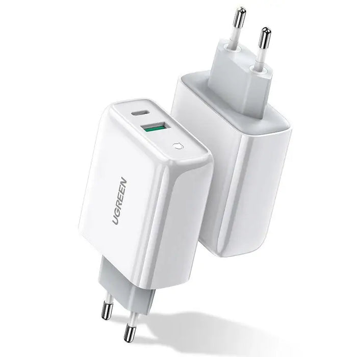 Ugreen Fast USB Type C / USB Wall Charger 36 W Quick Charge 4.0 Power Delivery white (60468 CD170) - Cell phone USB